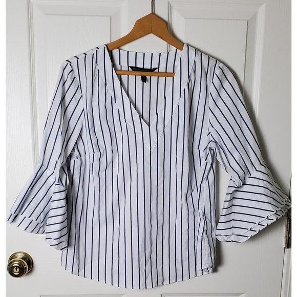 White House Black Market Tops - WHBM Striped Blouse